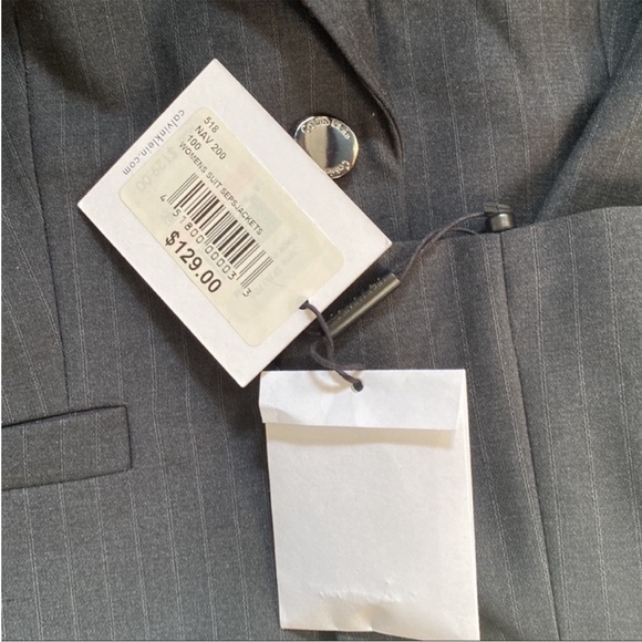 Calvin Klein button down gray pinstripe blazer - Picture 6 of 6